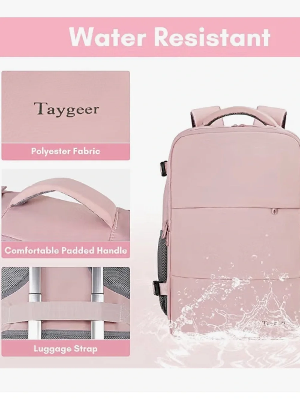 Taygeer Travel Backpack for Women, TSA Carry On Backpack XL